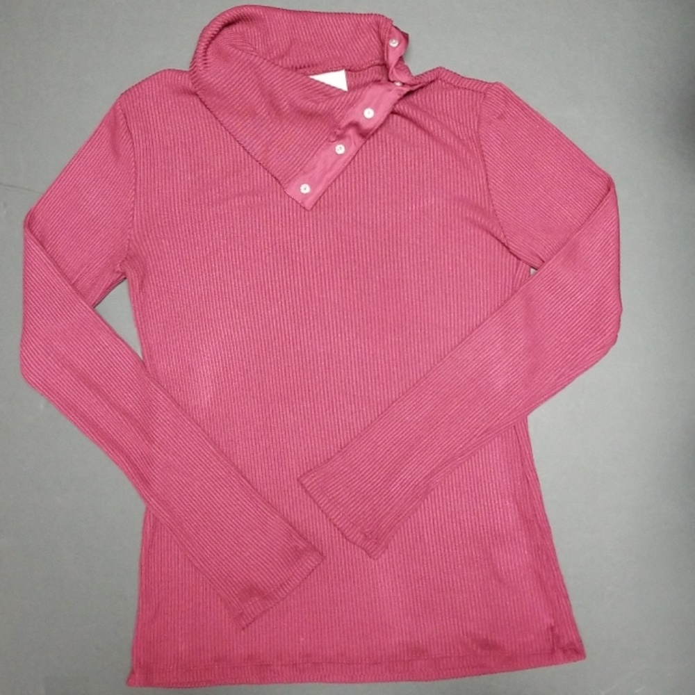 Anthropologie (Dolan) Raspberry Red Top - Picture 4 of 7